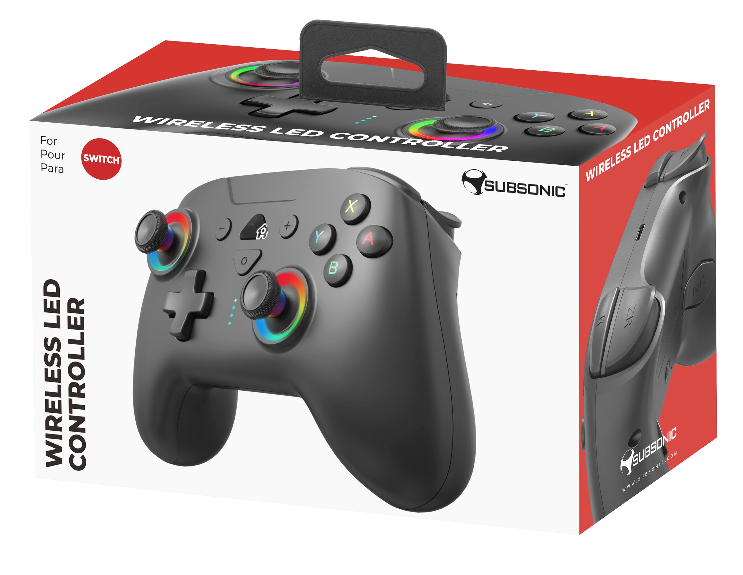 Mini Sub Controller Subsonic Bluetooth Wireless LED Controller For Nintendo Switch OLED ...