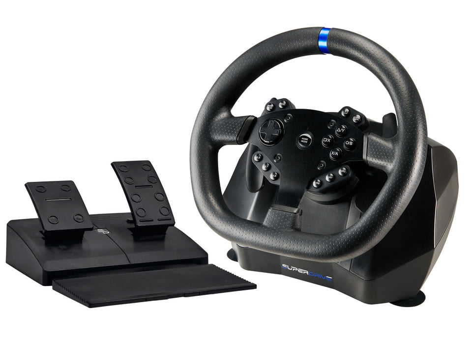 Subsonic SV 950 Universal Gaming Steering Wheel with Vibration & Pedals For Xbox Series X/S, Xbox One, PS4 & PC - SUB-5640