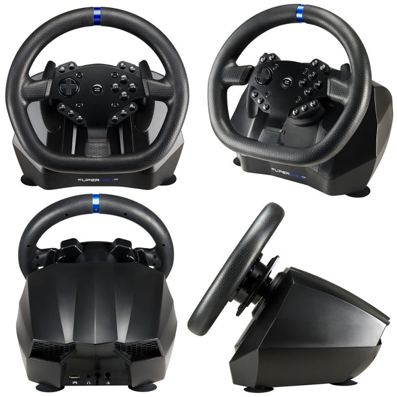 Subsonic SV 950 Universal Gaming Steering Wheel with Vibration & Pedals For Xbox Series X/S, Xbox One, PS4 & PC - SUB-5640