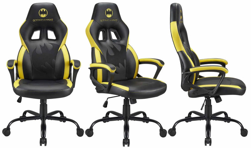 Subsonic Officially Licensed Batman Adult E-Sports Gaming Chair - Black/Yellow - SUB-5642/BAT