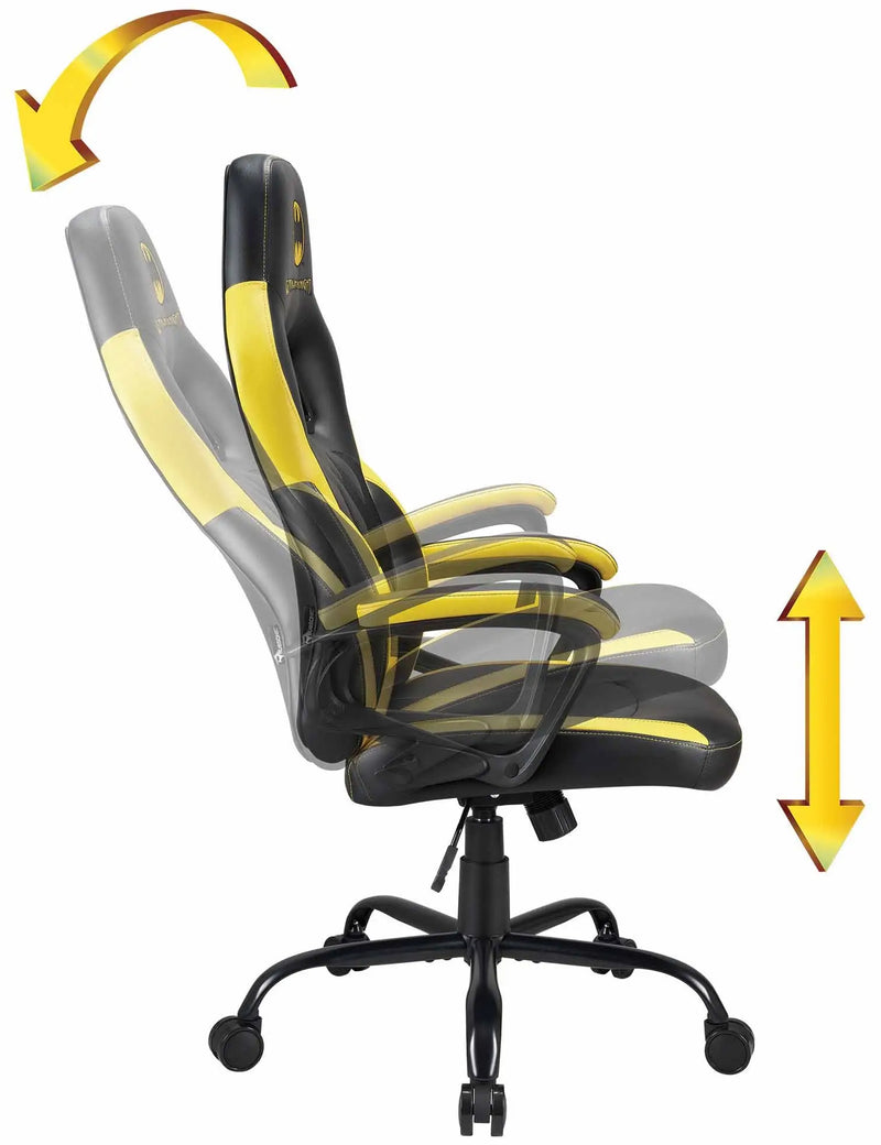 Subsonic Officially Licensed Batman Adult E-Sports Gaming Chair - Black/Yellow - SUB-5642/BAT
