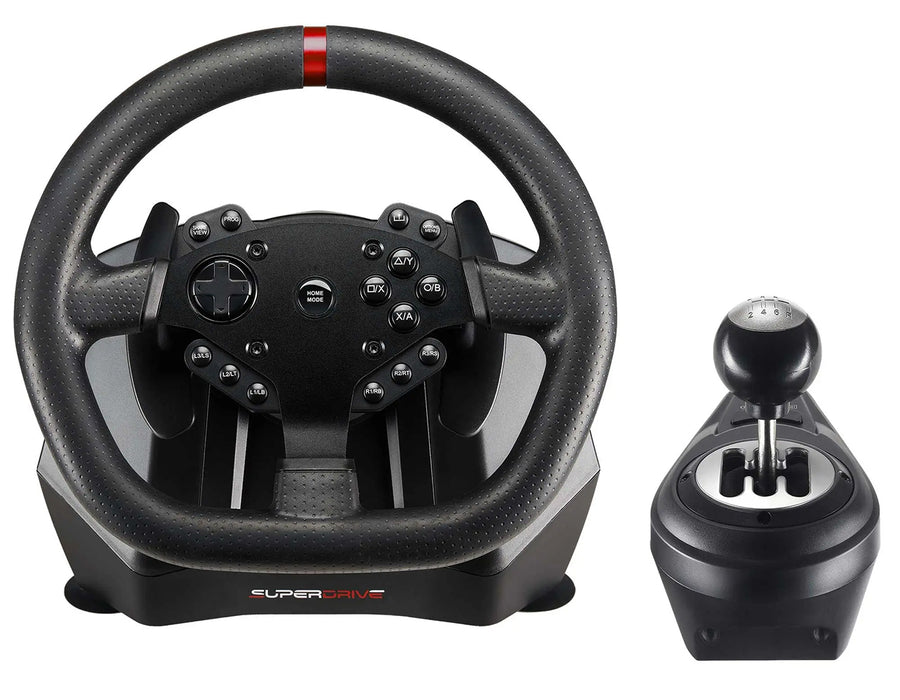 Subsonic GS 950X Universal Gaming Steering Wheel with Vibration, Pedals & Gears - SUB-5659