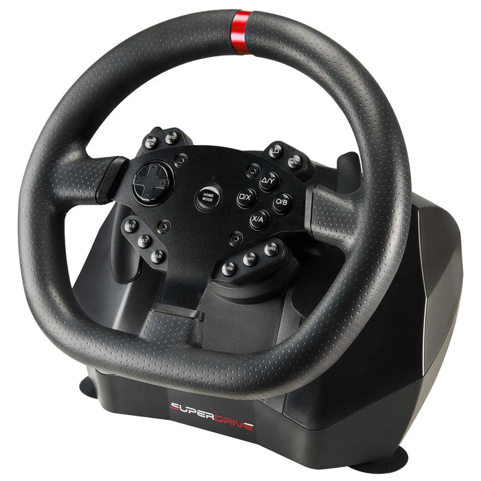 Subsonic GS 950X Universal Gaming Steering Wheel with Vibration, Pedals & Gears - SUB-5659