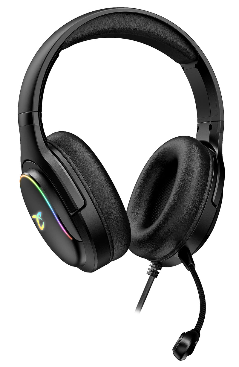 Subsonic Spectra LED Gaming Headset With Microphone Xbox Series X/S, PC & PS5 - Black - SUB-5684