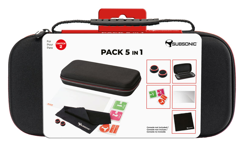 Subsonic 5 In 1 Essential Accessories Set For Nintendo Switch 2 - SUB-5711