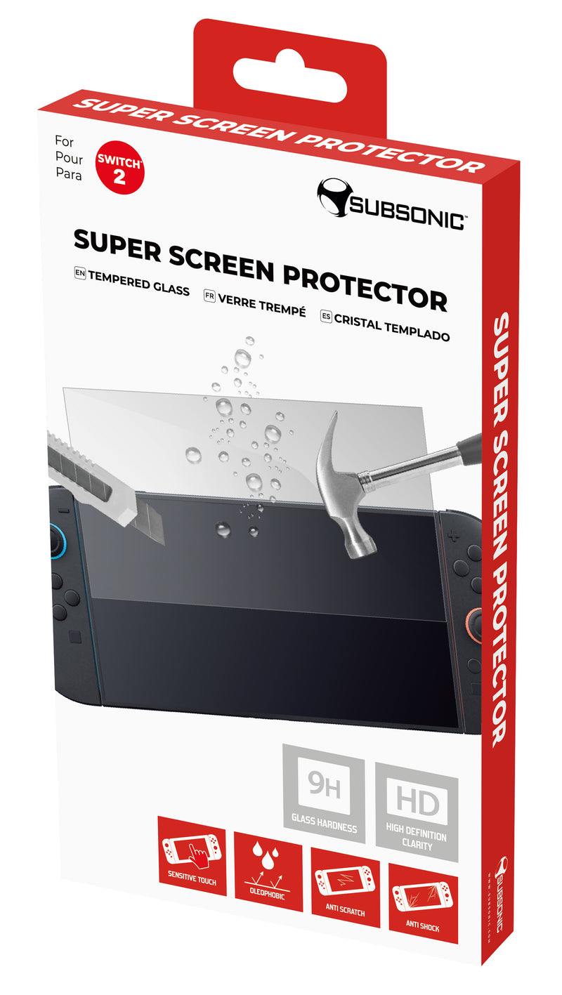 Subsonic Tempered Glass Screen Protector For Nintendo Switch 2 - SUB-5712