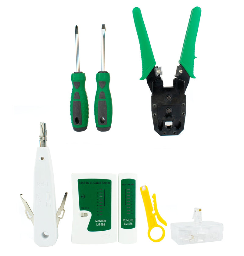 Networking Tool Kit With Cable Tester - TK-NET1