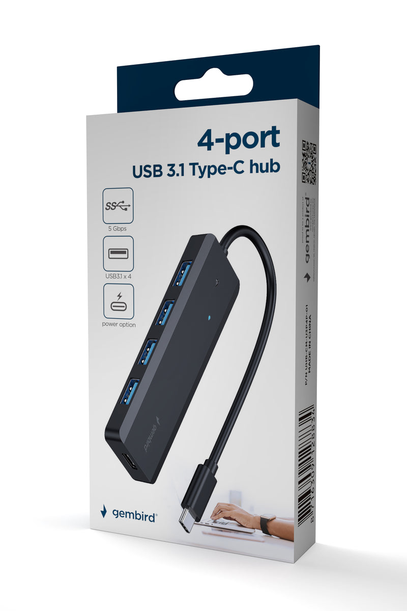 Gembird Type C To 4-Port USB 3.1 HUB - USB-4HUB/TYPEC3.1