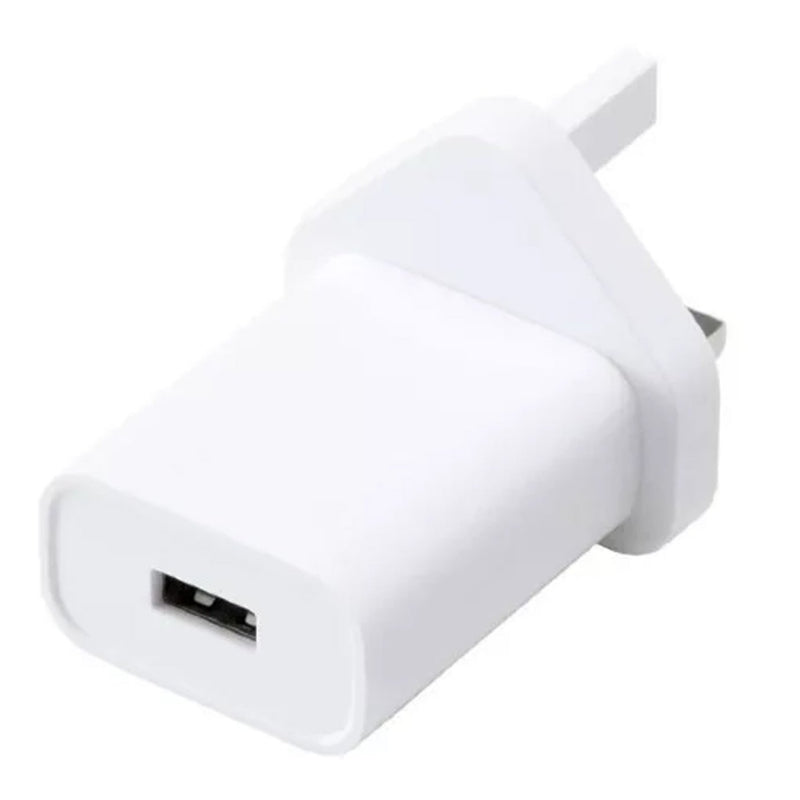 5V 1A USB A To Mains Plug Adapter - White - USB-3PIN/1A