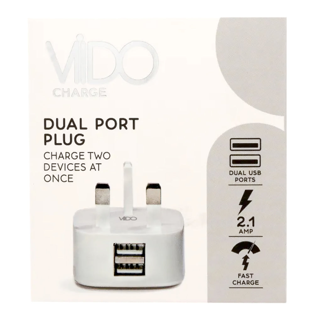 VIDO Charge Fast Charge Dual Port USB Plug - USB-3PIN/2A — Digitek ...