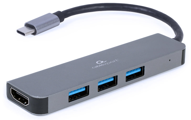 Cablexpert USB Type-C 2-in-1 Multi-Port Adapter - USB-HUB-C-2/1