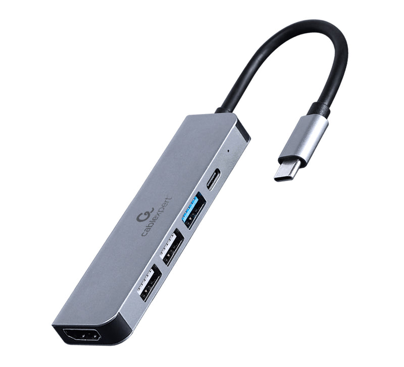 Cablexpert USB Type-C 5-in-1 Multi-Port Adapter - USB-HUB-C-5/1