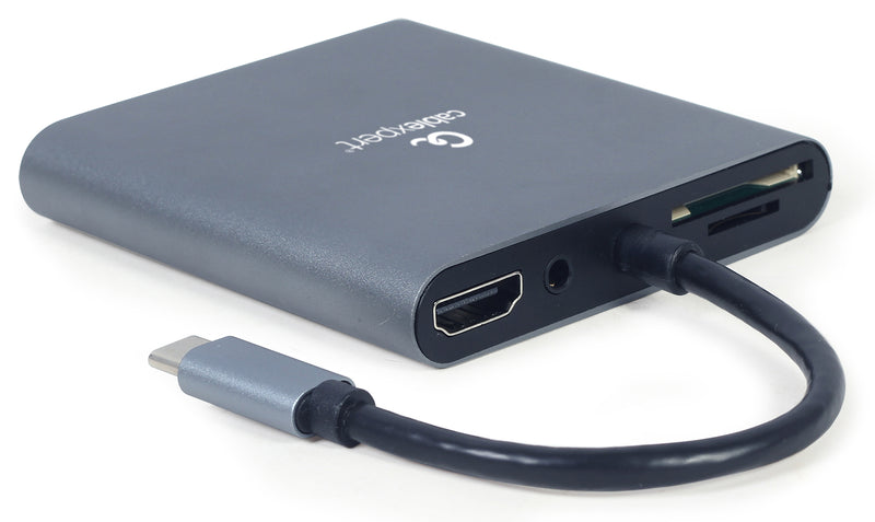 Cablexpert USB Type-C 6-in-1 Multi-Port Adapter - USB-HUB-C-6/1