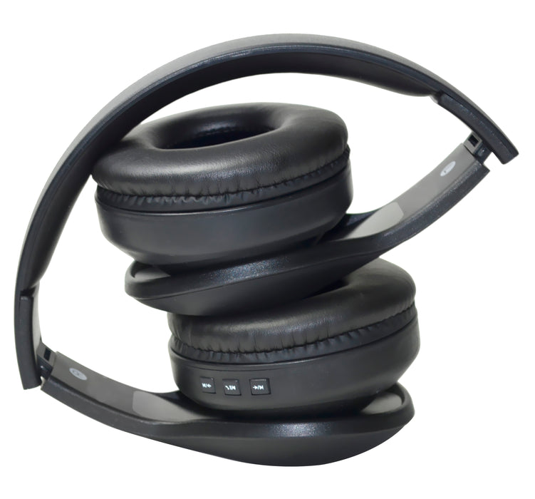 Vakoss Bluetooth Folding Headset With Microphone - Black - VAK-839BX