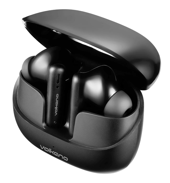 Volkano Jupiter True Wireless TWS Bluetooth Earphones - Black - VOLK-1158/BLK