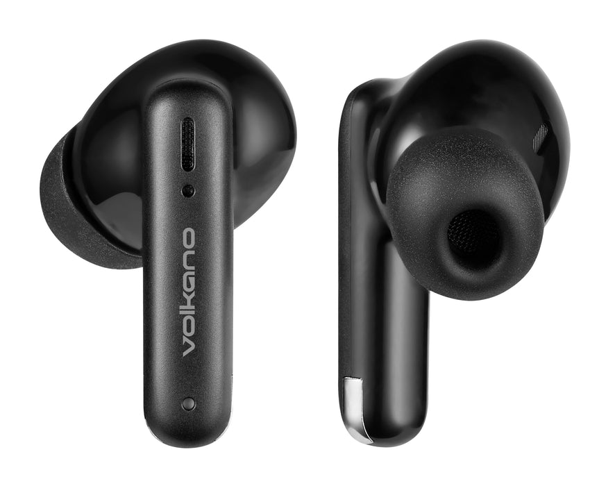 Volkano Jupiter True Wireless TWS Bluetooth Earphones - Black - VOLK-1158/BLK
