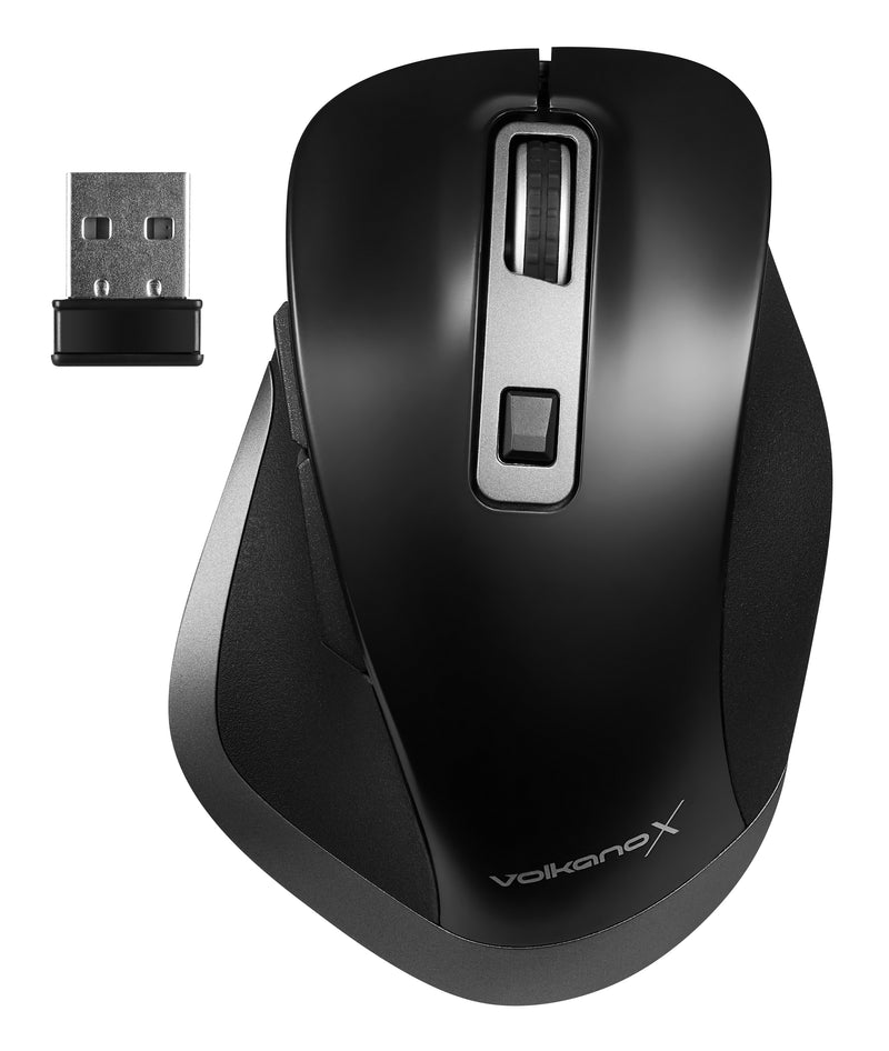 VolkanoX Amber Series Dual Bluetooth / Wireless Rechargeable Mouse - Black - VOLK-20085