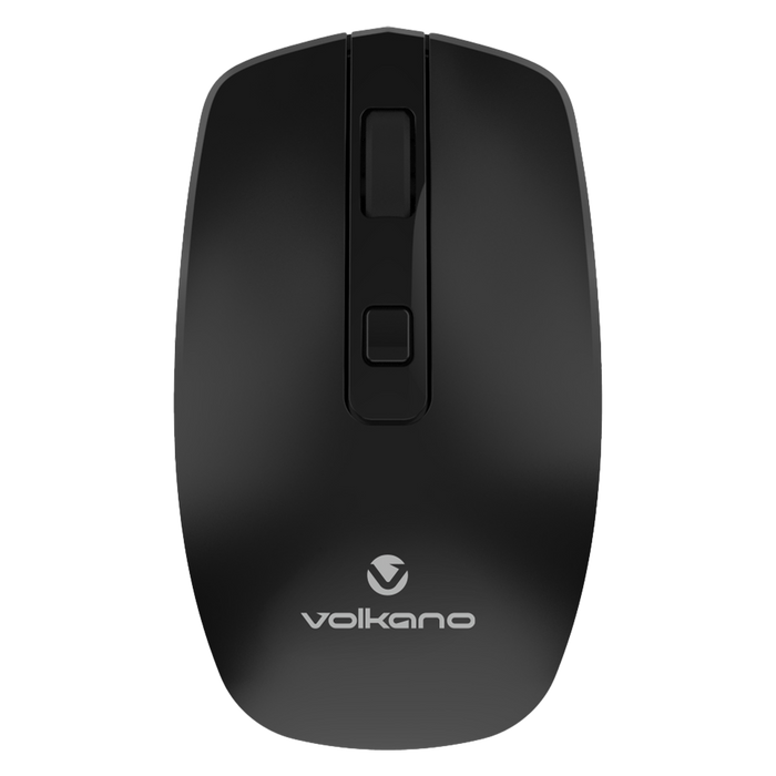 Volkano Granite Series Rechargeable Wireless Mouse - Black - VOLK-20196/BLK
