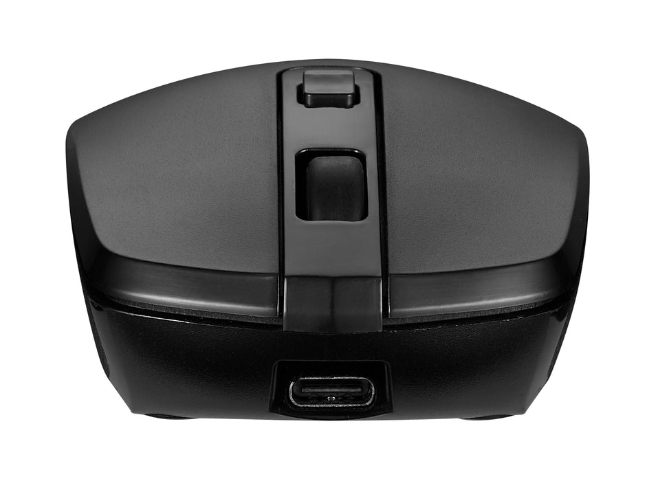 Volkano Granite Series Rechargeable Wireless Mouse - Black - VOLK-20196/BLK