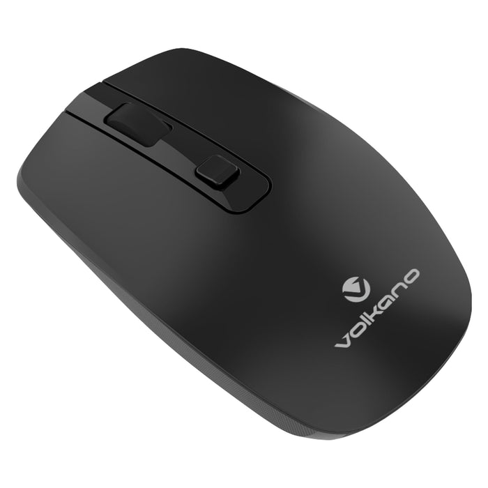 Volkano Granite Series Rechargeable Wireless Mouse - Black - VOLK-20196/BLK