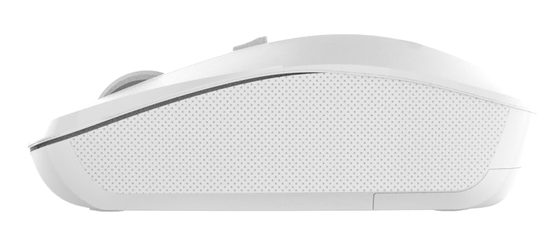 Volkano Granite Series Rechargeable Wireless Mouse - White - VOLK-20196/WHT