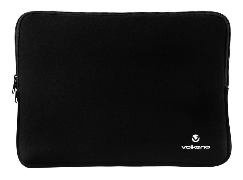 Volkano Neoprene 15.6" Laptop Sleeve Pouch - Black - VOLK-VK-7155/15.6