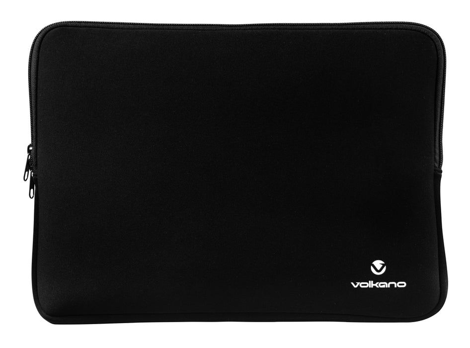 Volkano Neoprene 14" Laptop Sleeve Pouch - Black - VOLK-7155/BLK