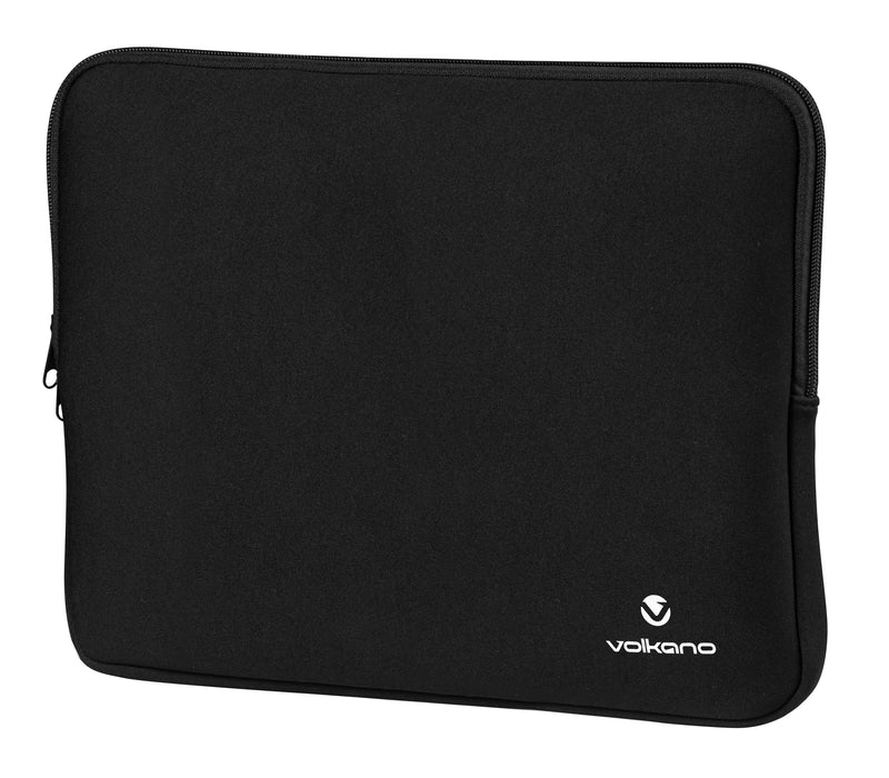 Volkano Neoprene 14" Laptop Sleeve Pouch - Black - VOLK-7155/BLK