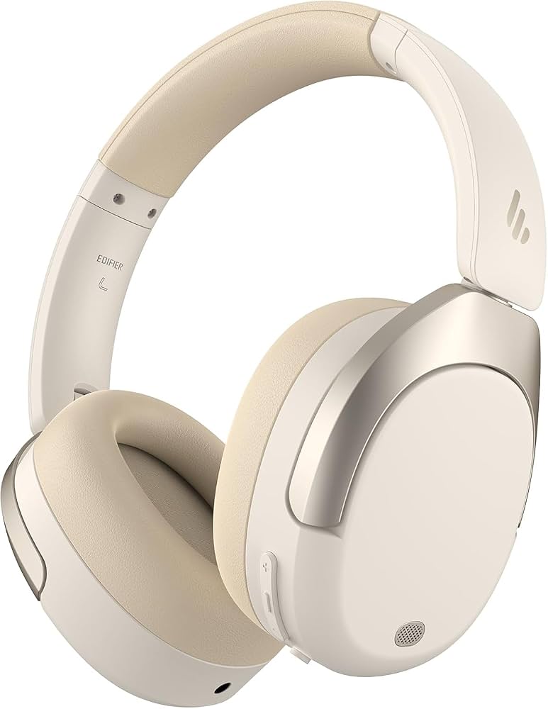 Edifier W830NB Wireless Noise Cancelling Hi-Res Bluetooth Headphones - Ivory - RFB-W830NB