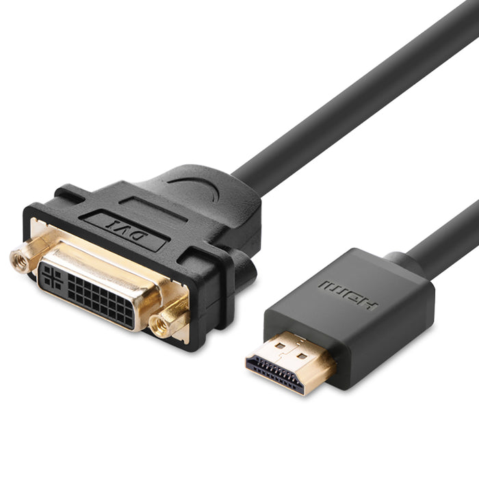 UGREEN HDMI to DVI-I 24+5 Adapter - Black - 20cm - UG-20136