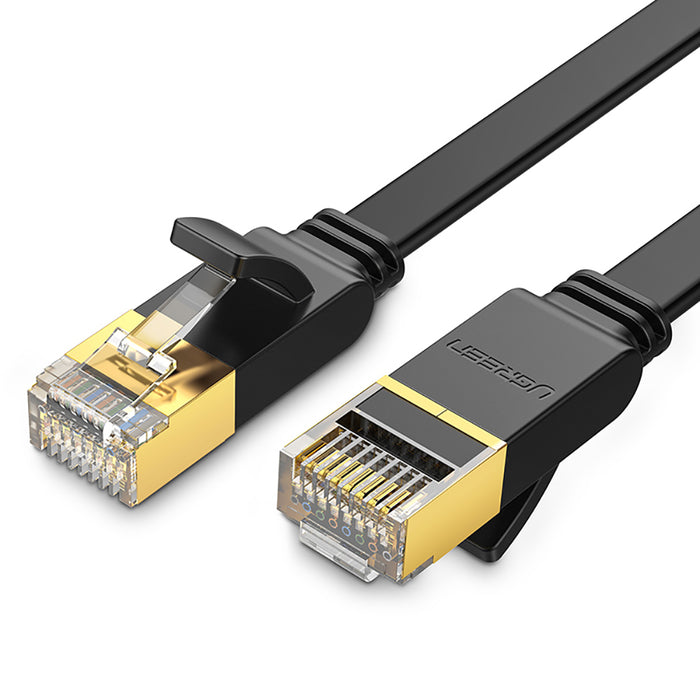 UGREEN Cat 7 10Gbps Flat Snag-less Network Lan Cable - Black - 0.5M - UG-30738