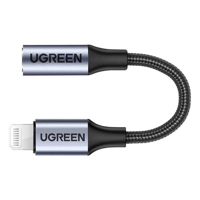 UGREEN Lightning to 3.5mm Headphone Adapter - Black/Grey - UG-30756