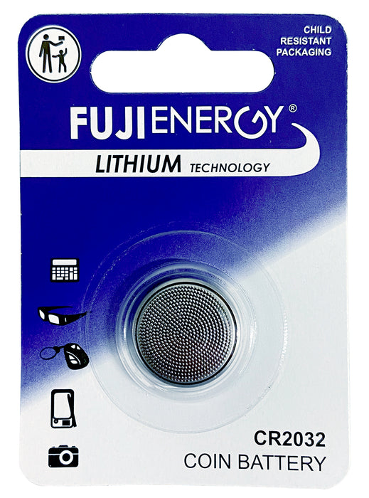 Fuji Energy CR2032 Pack Of 10 Lithium Batteries - BATT-FUJ-CR2032
