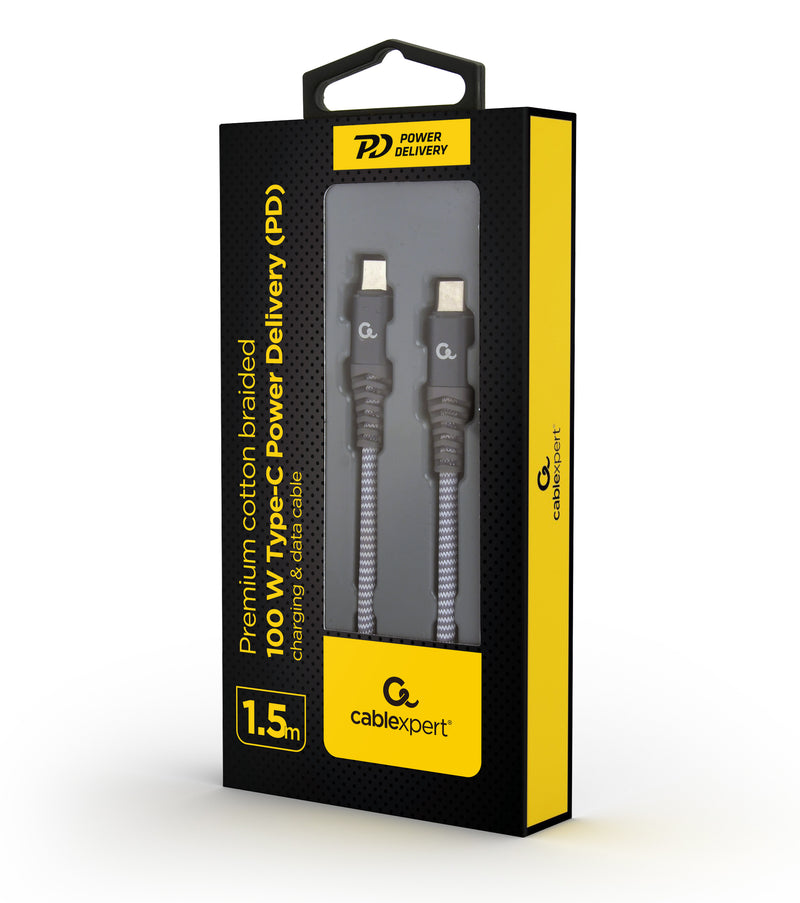 100W Type-C Power Delivery (PD) Premium Charging & Data Cable - 1.5M - CB-C2C-100W