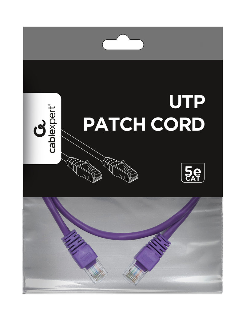 Cablexpert Straight Through Network Cable - 0.5 Metre in Purple - CB-NET0.5-PPLE