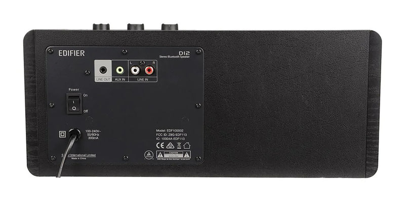 Edifier D12 2.1 Stereo Bluetooth Speaker - Black - CM-D12/BLK