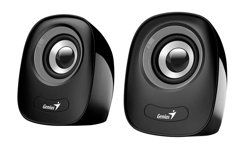 Genius SP-Q160 2.0 Multimedia Stereo USB Speakers - Grey - CM-GEN/Q160/GRY