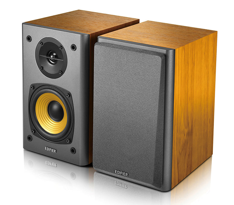 Edifier R1000T4 Active 2.0 Bookshelf Speaker System - Brown - CM-R1000T4/BRN