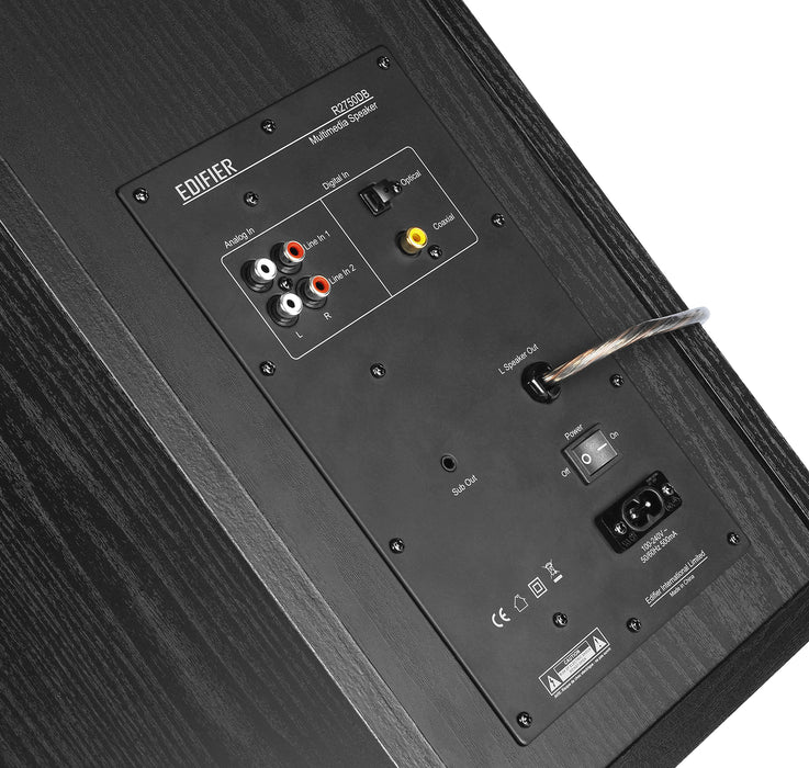 Edifier R2750DB Active 2.0 Bluetooth Bookshelf Speaker Set - Black - CM-R2750DB