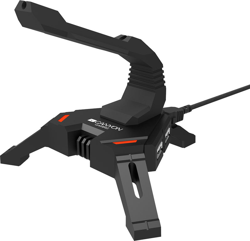 Canyon 2 In 1 Gaming Mouse Bungee & 4 Port USB Hub - CND-GWH100