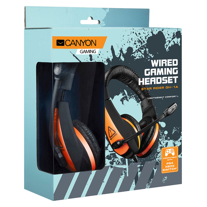 Canyon Lightweight Comfortable Wired Gaming Headset With Microphone - CND-SGHS1A