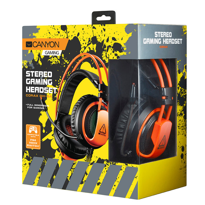Canyon 3.5mm Jack Pro Level Gaming Headset With Microphone - Orange - CND-SGHS5A