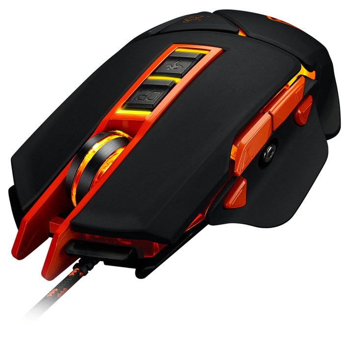 Canyon Wired 9 Button USB LED Gaming Mouse With Adjustable DPI - Black / Orange - CND-SGM6N