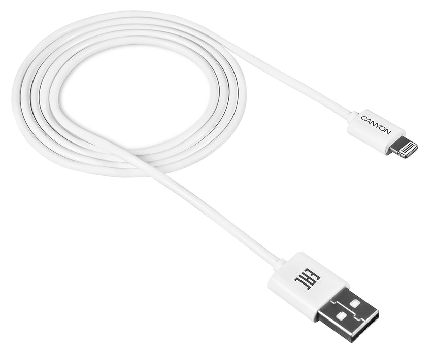 Canyon Simple Sync & Charge 8-Pin Lightning Cable - White - CNE-CFI1W