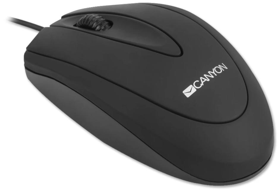 Canyon USB Wired Optical Mouse - Black - CNE-CMS1