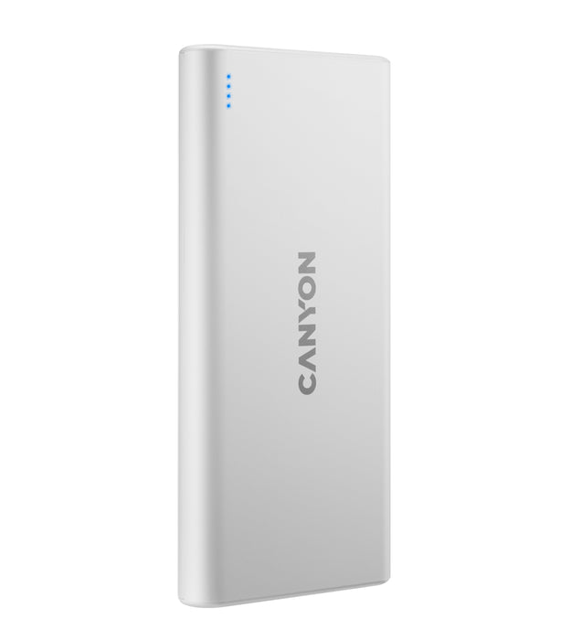 Canyon Micro-USB/Lightning 10,000 mAh Powerbank - White - CNE-CPB1008W