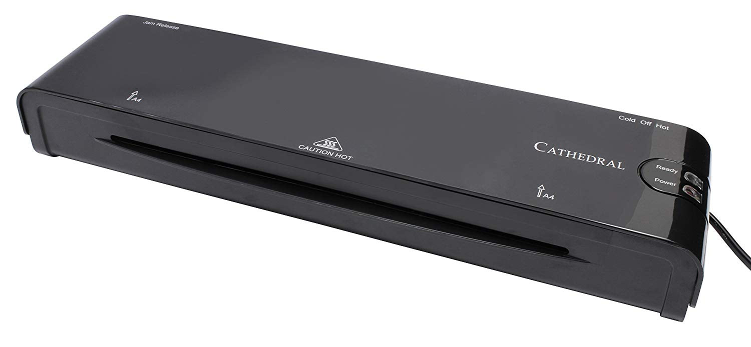 Cathedral Office A4 Laminator Black - CATH-LM400/BLK