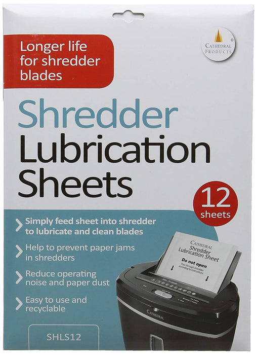 Cathedral Shredder Lubricant 12 Sheets - CATH-SHEET-LS12