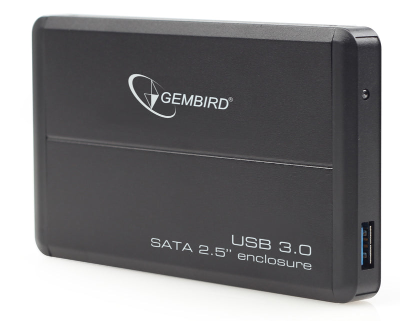 Gembird 2.5" USB 3.0 Hard Drive Enclosure - Black - ENC-USB3-2.5/BLK