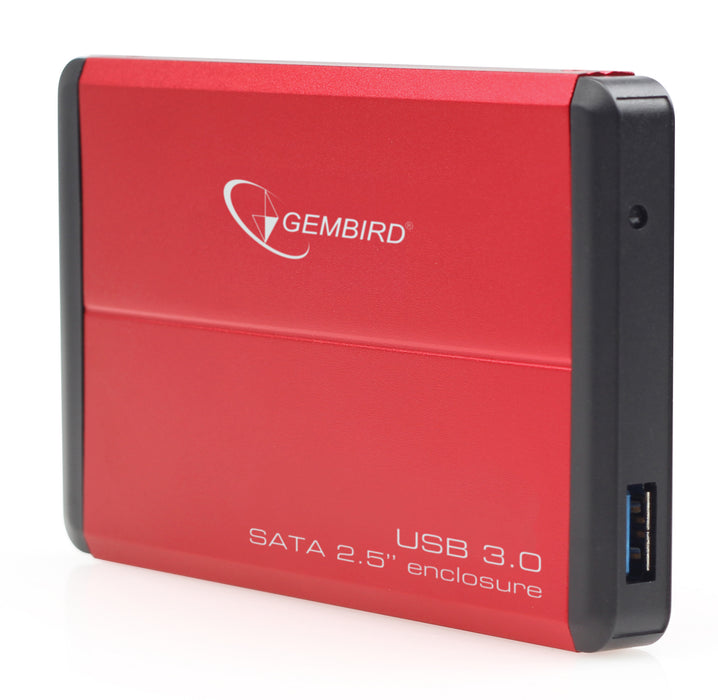 Gembird 2.5" USB 3.0 Hard Drive Enclosure - Red - ENC-USB3-2.5/RED